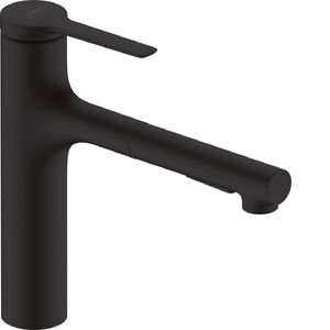 купить Змішувач для кухні Hansgrohe Zesis M33 160 2jet з витяжним зливом, Matt Black (74801670) недорого