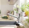 Змішувач для кухні Hansgrohe Zesis M33 150 2jet з витяжним зливом sBox Lite, Chrome (74803000)