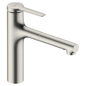 купить Змішувач для кухні Hansgrohe Zesis M33 160 2jet з витяжним зливом sBox Lite, Stainless Steel Finish (74804800) недорого