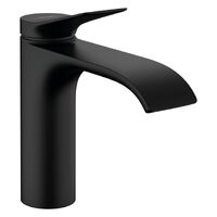 Змішувач для умивальника Hansgrohe Vivenis 110 з донним клапаном pop-up, чорний матовий (75020670)