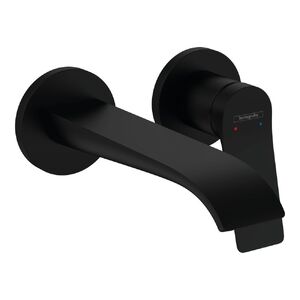 купить Змішувач для умивальника настінний Hansgrohe Vivenis прихованого монтажу, з виливом 195 мм, чорний (75050670) недорого