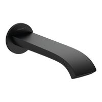 Вилив на ванну Hansgrohe Vernis виступ 202 мм, чорний матовий (75410670)