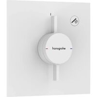 Змішувач для душу Hansgrohe прихованого монтажу DuoTurn E на 1 функцію, Matt White (75617700)