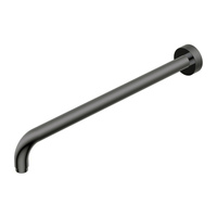 Тримач верхнього душу Ritmonio L=400mm, горизонтальний, круглий, Brushed Black Chrome (75B006BLX)