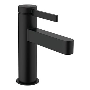 купить Змішувач для умивальника Hansgrohe Finoris 100 з донним клапаном push-open, чорний матовий (76010670) недорого