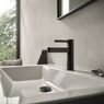 Змішувач для умивальника Hansgrohe Finoris 110 CoolStart з д/к push-open, Brushed Black Chrome (76024340)