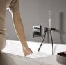 Змішувач для ванни/душу Hansgrohe Finoris прихованого монтажу, зовнішня частина, білий матовий (76415700)