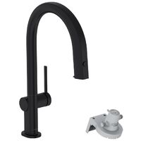 Змішувач для кухні Hansgrohe Aqittura M91 FilterSystem 210 1jet pull-out, Matt Black (76803670)