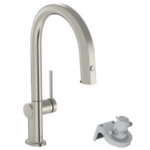 купить Змішувач для кухнi Hansgrohe Aqittura M91 FilterSystem 210 1jet pull-out Sbox, Stainless Steel (76826800) недорого