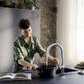 Змішувач для кухні Hansgrohe Aqittura M91 SodaSystem 210, 1jet, pull-out, Sbox, сет, Chrome (76836000)