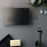 Клавіша змиву для унітазу Ritmonio подвійний змив, для Geberit SIGMA 8, Black Stainless Steel (78T002IBX)