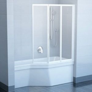 купить 795P010041 Шторка для ванны Ravak VS3 100 белый+Rain недорого