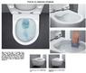 LAUFEN 8.2096.6.000.000.1 + 8.9395.6.300.000.1 + 458.161.21.1 GEBERIT PRO Rimless Унитаз подвесной без ободка сиденье с крышкой SOFT CLOSE + Комплект 4 в 1