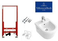 TECE 9330000+54840001 Villeroy&Boch Omnia Architectura Биде Подвесное + Инсталяция для Биде 112 см 9.330.000 модуль+крепеж+прокладка