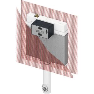 купить Бачок TECEbox Octa II 8 см для підлогового унітазу, з арматурною сіткою, висота 1075 мм (9370500) недорого