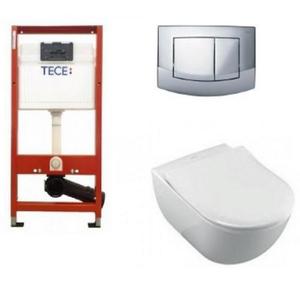 купить TECE 9400005+56001001+9M78S101 Villeroy&Boch Комплект Инсталляция и Унитаз Киев SUBWAY 2.0 + Крышка Soft Closing Sleem Seat Комплект TECEbase kit 9.400.005 недорого