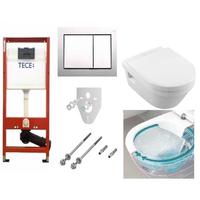 Villeroy&Boch 5684HR01 + 9400006 Omnia Architectura WWC Directflush Унитаз Подвесные с Крышкой Soft Close 9.400.006 TECEbase kit Комплект 