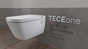 купить Унитаз с функцией биде и термостатом Tece One 9700200+9700600 Безободковый подвесной недорого