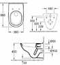 Унитаз подвесной Villeroy&Boch O.Novo 5660H101+крышка soft-close