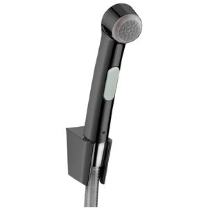 купить Гігієнічний душ Hansgrohe зі шлангом 1.2 м і власником, чорний матовий хром (32129340) недорого