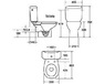 ROCA A34940200W VICTОRIA Компакт горизонтальний нижній Soft Close плавна