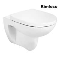 Унитаз Roca Debba Round Rimless A34H996000 Подвесной с сидушкой микролифт безободковый