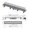 Alcaplast APZ10-850M Линейный трап 85 см