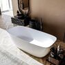 Ванна з литого каменю Studio Stone Arda 170x80 прямокутна, пристінна, біла (ARD170080)