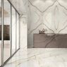 Керамогранітна плита для стільниць Atlas Plan Marble Look, Ice Crystal 162x324 Silk 12mm (AXXI)