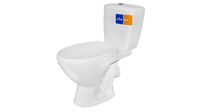 Компакт KORAL K031 3/6 з кришкою поліпропілен нижній підвід
