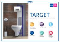 CERSANIT Target/Parva 5 в 1 Инсталяция + Унитаз + Крышка Soft Close + Кнопка Хром Комплект 5 в 1 Польша