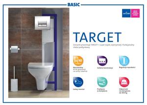 купить CERSANIT Target/Parva 5 в 1 Инсталяция + Унитаз + Крышка Soft Close + Кнопка Хром Комплект 5 в 1 Польша недорого