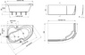 ванна равак роса 2 Ravak Rosa II 160 x 105 L CM21000000