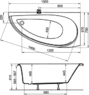 Ravak Avocado 150 x 75 R CS01000000 Ванна Акрилова