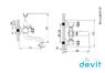 DEVIT 43613127 Retro 2.0 Смеситель для Ванны Ретро люкс Хром