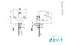 DEVIT 43911133 SHEFFIELD Купити Змішувач для умивальника ціна Ретро з донним клапаном 01011100 хром