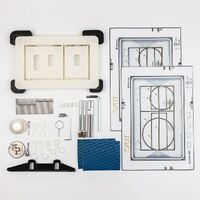 Клавіша змиву Edplit Invici Tile CWGSDT, прихована, сумісна з Geberit Sigma, Delta, TECE (E10001)