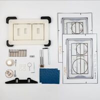 Клавіша змиву Edplit Whisper CWG, прихована, сумісна лише з Geberit Sigma (E10002)