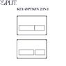 Клавіша змиву Edplit Discreet M2 CWT, прихована, сумісна з TECE (E10008)