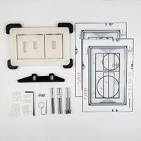 Клавіша змиву Edplit Invisi Tile Touch, прихована, сумісна з Geberit Sigma, Delta, TECE, без витратних матеріалів (E10015)