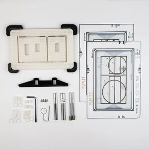 купить Клавіша змиву Edplit Invisi Tile Touch, прихована, сумісна з Geberit Sigma, Delta, TECE, без витратних матеріалів (E10015) недорого