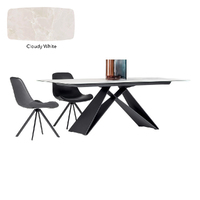 Стіл Lunica Fly 110x230, Cloudy white (FLY)