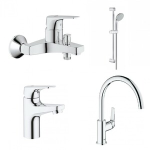 купить Комплект змішувачів для ванни Grohe 121640 K Bau Flow (4 пак) недорого