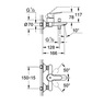 Grohe 23334000 BauEdge Немецкий Смеситель для Ванной