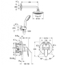GROHE 25183000 Eurosmart Cosmopolitan Душевая Лейка со Смесителем для Скрытого Монтажа Комплект