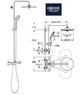 Душевая система Grohe Euphoria 27296001 в душ темостат