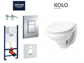 GROHE Инсталляция с подвесным унитазом KOLO Rapid и клавишей смыва Skate Cosmopolitan 38840000 38732000 M1310002U
