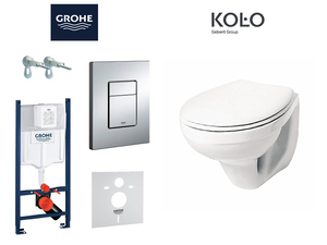 купить GROHE Инсталляция с подвесным унитазом KOLO Rapid и клавишей смыва Skate Cosmopolitan 38840000 38732000 M1310002U недорого