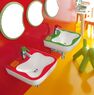 Змішувач для умивальника Laufen Flora Kids, хром / червоний (H3116510241111)