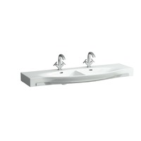 Умивальник підвісний Laufen Palace 1500x510 подвійний, білий / хром (H8147060001041)